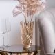 Ваза для квітів скляна декоративна золота 23.5 см для троянд • для орхідей • для тюльпанів • для сухоцвітів. Зображення №4