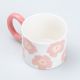 Чашка керамічна 400 мл для чаю та кави "Квітка" Рожева. Зображення №2