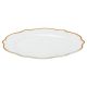 Столовий сервіз тарілок 24 штуки керамічних на 6 персон Білий із позолотою. Зображення №2