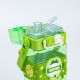 Дитяча пляшка для води із трубочкою 500 мл багаторазова з ремінцем Зелена. Зображення №5