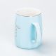 Чашка керамічна для чаю та кави 400 мл Love Блакитна. Зображення №2