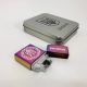 Дугова електроімпульсна запальничка USB Україна металева коробка HL-447. Колір: хамелеон. Зображення №12