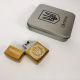 Дугова електроімпульсна USB Юсб запальничка Україна металева коробка HL-447. Колір: золотий. Зображення №4