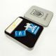 Дугова електроімпульсна запальничка USB Україна (металева коробка) HL-449. Колір: синій. Зображення №2